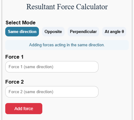resultant-force-calculator-user-interface